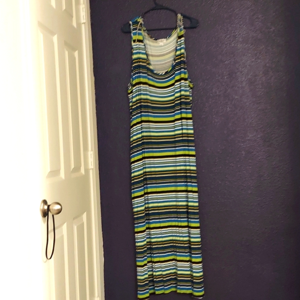 Avenue's Colorful Striped Dress